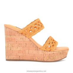 amarillo sandalias Kalani con cuña Nine West 0DDT0740