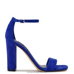 ante azul medio sandalias Marrie con correa en el tobillo Nine West 0DDT0466