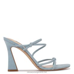 ante azul sandalias Kims con tacón Nine West 0DDT02035