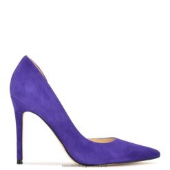 ante morado medio zapatos de salón con puntera en punta folowe d'orsay Nine West 0DDT01307