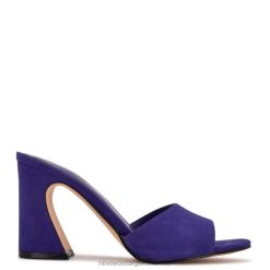 ante morado sandalias con tacón unah Nine West 0DDT0378