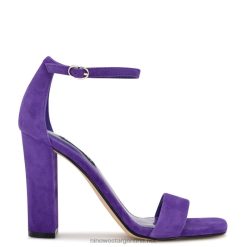 ante morado sandalias Marrie con correa en el tobillo Nine West 0DDT0455
