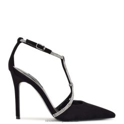 ante negro fabulosos zapatos de tacón con punta en punta Nine West 0DDT01358