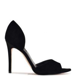 ante negro precio bombas peep toe Nine West 0DDT01317