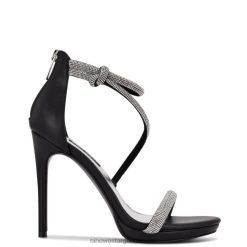 ante negro sandalias Lavern con tiras Nine West 0DDT0486