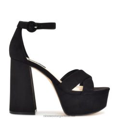 ante negro sandalias Willie con plataforma Nine West 0DDT0309