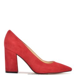 ante rojo bombas de vestir cara Nine West 0DDT01217