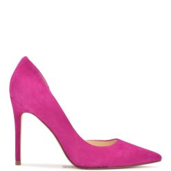 ante rosa zapatos de salón con puntera en punta folowe d'orsay Nine West 0DDT01620