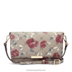 avellana florales billetera Lawson en una cuerda Nine West 0DDT02564