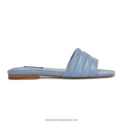 azul claro sandalias planas menqs Nine West 0DDT047