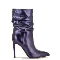 azul marino metalizado vestido jenn botines Nine West 0DDT01882