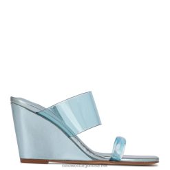 azul sandalias con cuña nats Nine West 0DDT01915