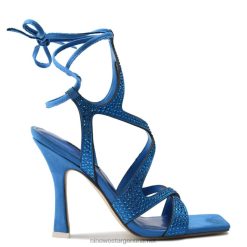 azul sandalias de tacón con diseño cruzado alanah Nine West 0DDT0488