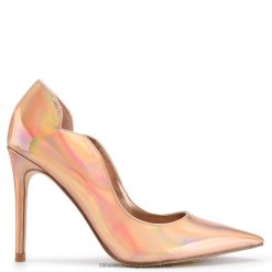 beige iridiscente zapatos de tacón foxy con punta en punta Nine West 0DDT01618