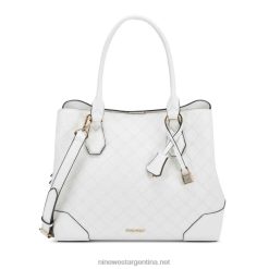 Blanco óptico bolso de mano de la jet set de brooklyn Nine West 0DDT02823
