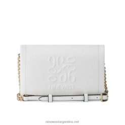 Blanco óptico mini bandolera emmaline con solapa Nine West 0DDT02465