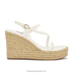 blanco sandalias con cuña tipo alpargata jills Nine West 0DDT01131