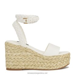 blanco sandalias con cuña tipo alpargata Keily Nine West 0DDT0751