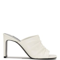 blanco sandalias con tacón de pera Nine West 0DDT0318