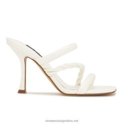blanco sandalias con tacón yester Nine West 0DDT0832