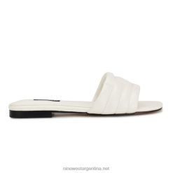 blanco sandalias planas menqs Nine West 0DDT02088