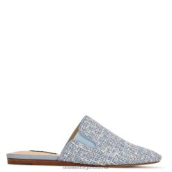 bouclé azul claro mules freeda con puntera en punta Nine West 0DDT02347