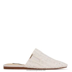 bouclé blanco mules freeda con puntera en punta Nine West 0DDT02345