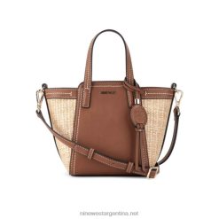 bronceado silla de montar bolso tote mini elite jenae Nine West 0DDT02487