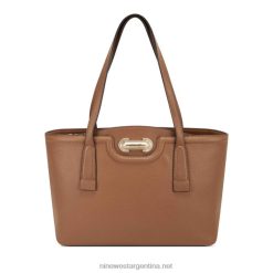 bronceado silla de montar tote pequeño pella elite Nine West 0DDT02702
