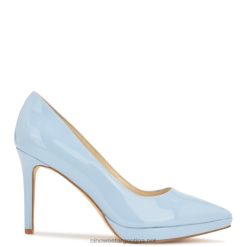 charol azul bebe bombas plataforma shelbe Nine West 0DDT01197