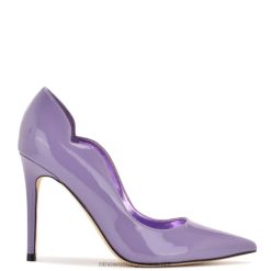 charol morado zapatos de tacón foxy con punta en punta Nine West 0DDT01332