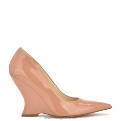 charol natural ligero cuñas puntiagudas eaava Nine West 0DDT01138