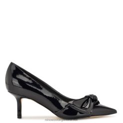 charol negro bombas de vestir andee Nine West 0DDT01162