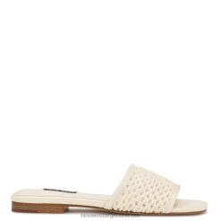 crema elegante mends sandalias planas tejidas Nine West 0DDT058