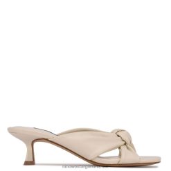 crema elegante sandalias dipa con tacón Nine West 0DDT02261