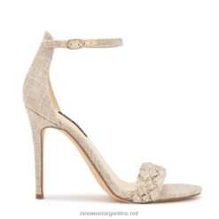 cristal natural sandalias de tacón morelov Nine West 0DDT0138