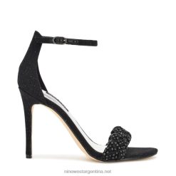 cristal negro sandalias de tacón morelov Nine West 0DDT0139