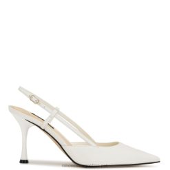 cuero blanco zapatos de salón peni Nine West 0DDT02102