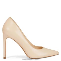 cuero marfil zapatos de tacón puntiagudos tatiana Nine West 0DDT02402