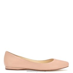cuero natural claro Speakup zapatos planos con punta de almendra Nine West 0DDT02230