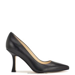 cuero negro clasifica las bombas de punta puntiaguda Nine West 0DDT01193