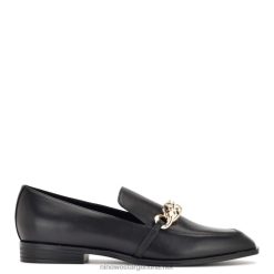 cuero negro mocasines slip onxe Nine West 0DDT02158