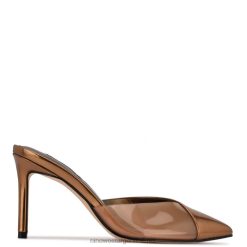 espejo de bronce metalizado sandalias con tacón ellia Nine West 0DDT0706