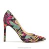 flores tropicales zapatos de tacón puntiagudos tatiana Nine West 0DDT01255
