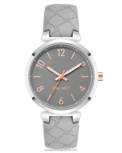 gris reloj con correa con logo estampado Nine West 0DDT02877