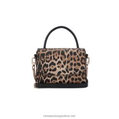 leopardo mini bandolera skylar con solapa Nine West 0DDT02656