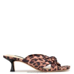 leopardo sandalias dipa con tacón Nine West 0DDT0273
