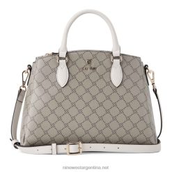 logotipo beige/leche bolso cruzado zenith pequeño con tres compartimentos Nine West 0DDT02550