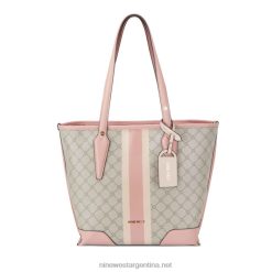 logotipo beis/rosa bolso pequeño esmeril Nine West 0DDT02194