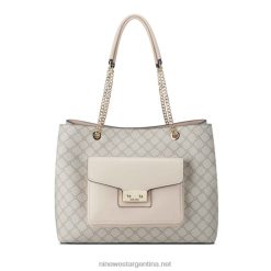 logotipo de hongo/buff bolso tote jet set abida Nine West 0DDT02412